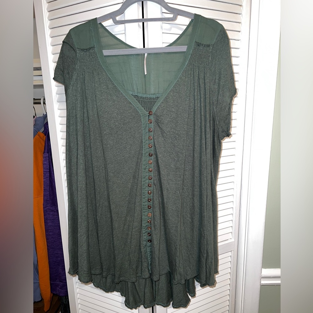Free People Oversized Shirt